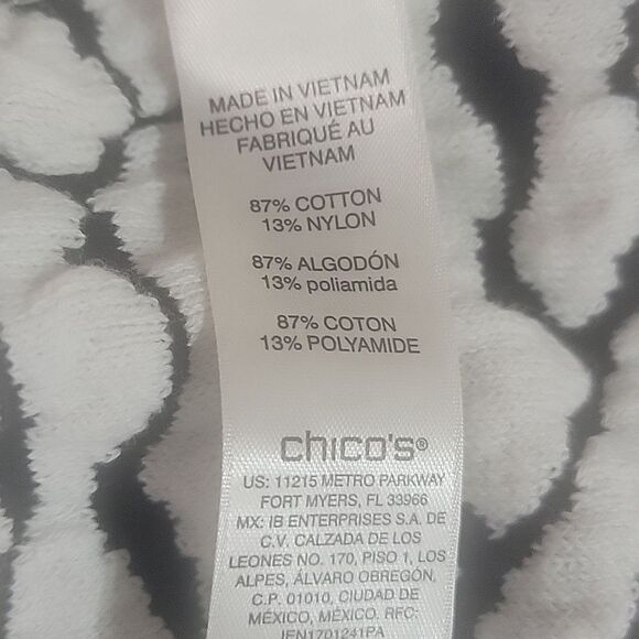 Chico's Zebra Patterned Cardigan, New With Tags. - Picture 4 of 5